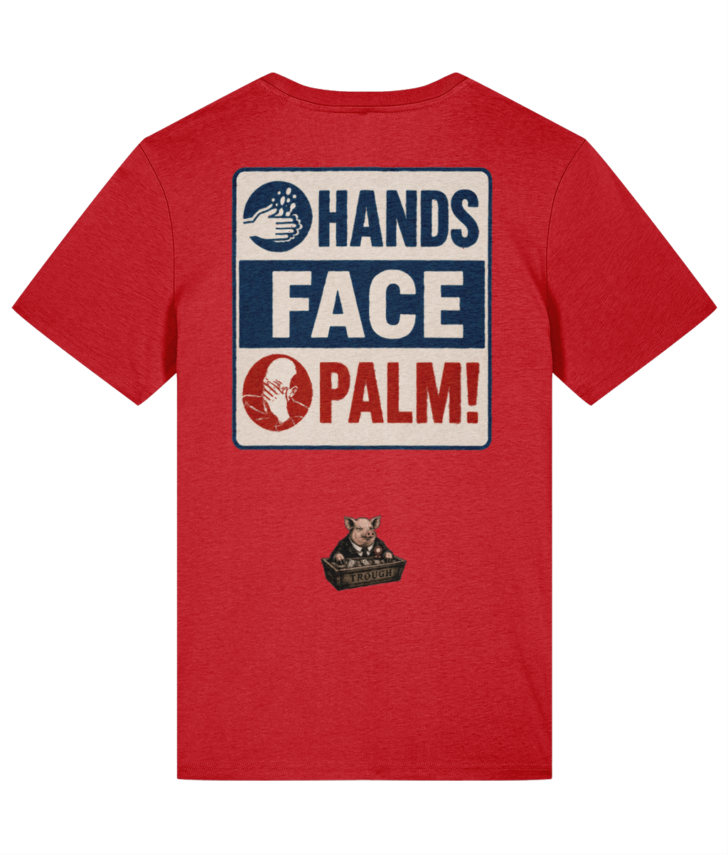 Hands Face Palm Graphic T-shirt