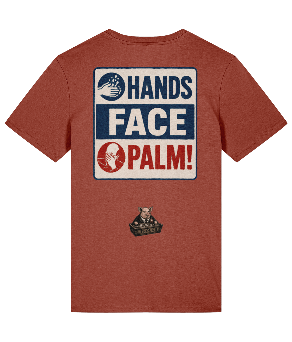 Hands Face Palm Graphic T-shirt